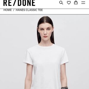 Re-done Hanes Classic Tee Optic White
